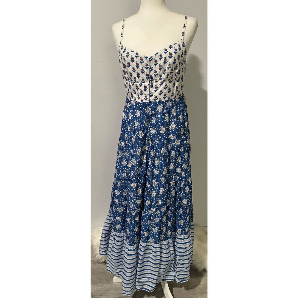 J.Crew Mix Block Print Maxi Adjustable Strap Dress - image 2